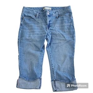 Gap low rise cropped jeans size 16 Blue Denim